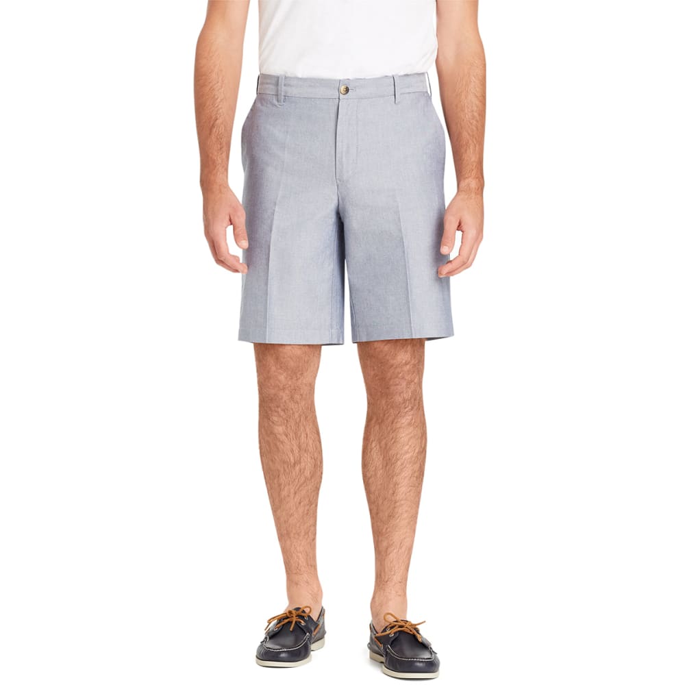 IZOD Men's Newport Flat-Front Oxford Shorts 42