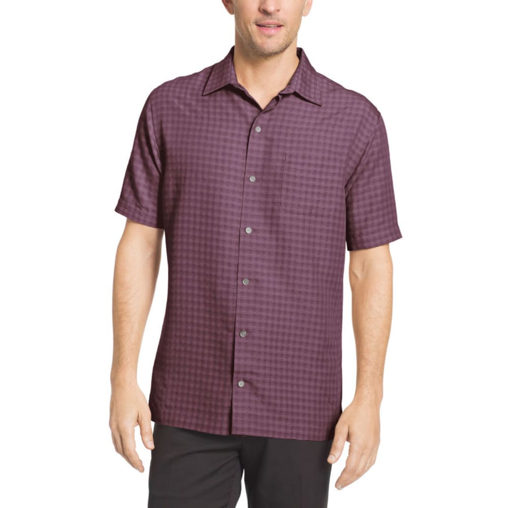 VAN HEUSEN Men's Grid Short-Sleeve Shirt - Bob’s Stores