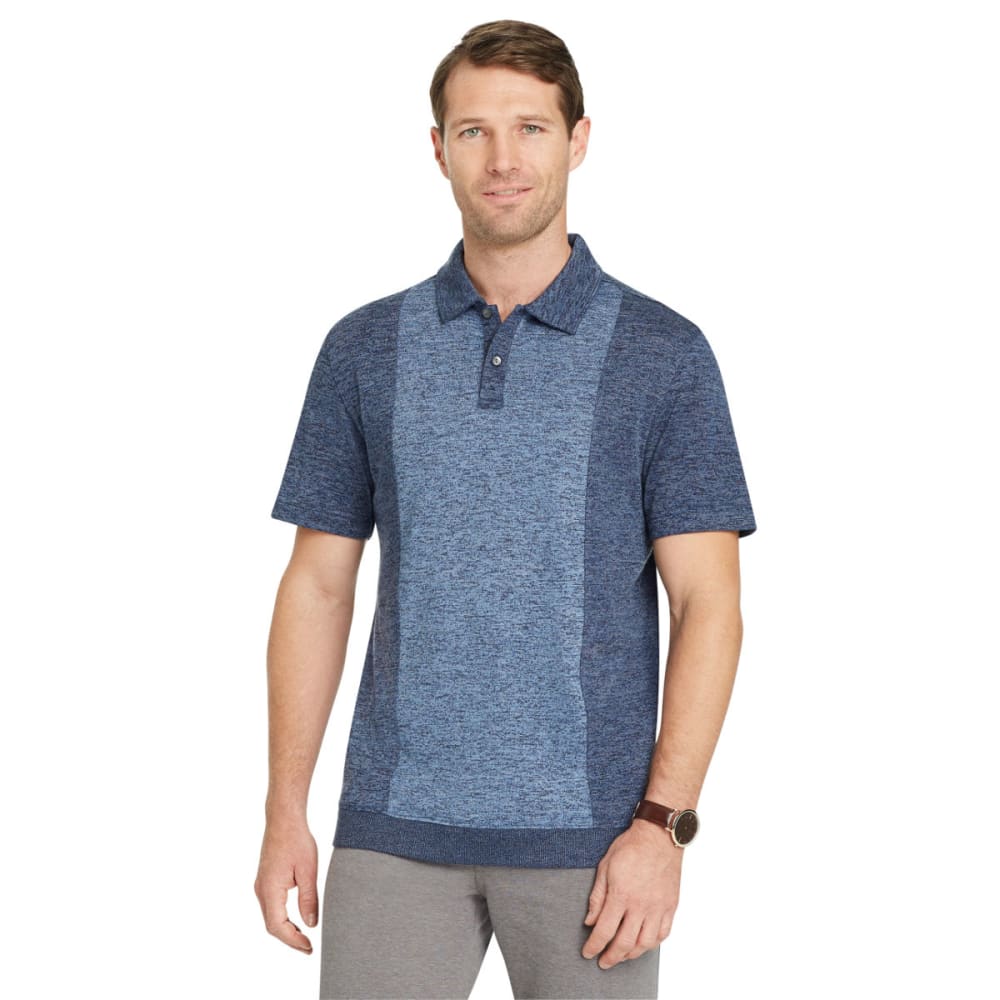 VAN HEUSEN Men's Air Banded Bottom Short-Sleeve Polo Shirt - Bob’s Stores