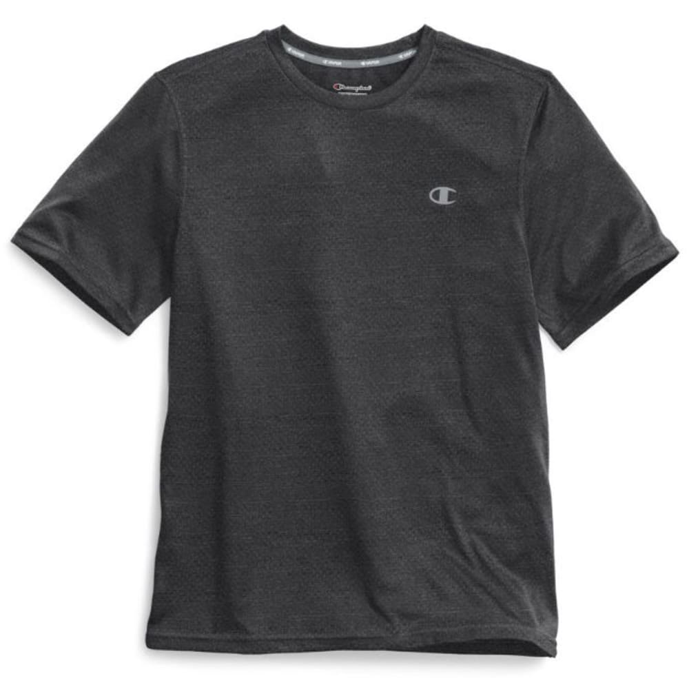 CHAMPION Men's Double Dry Heather Mesh Short-Sleeve Tee L