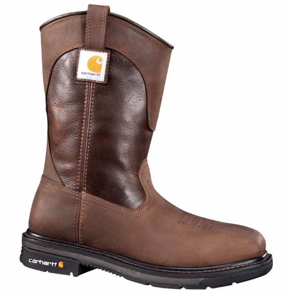 CARHARTT Men's 11-Inch Safety Toe, Square Toe Wellington Boots, Brown 12