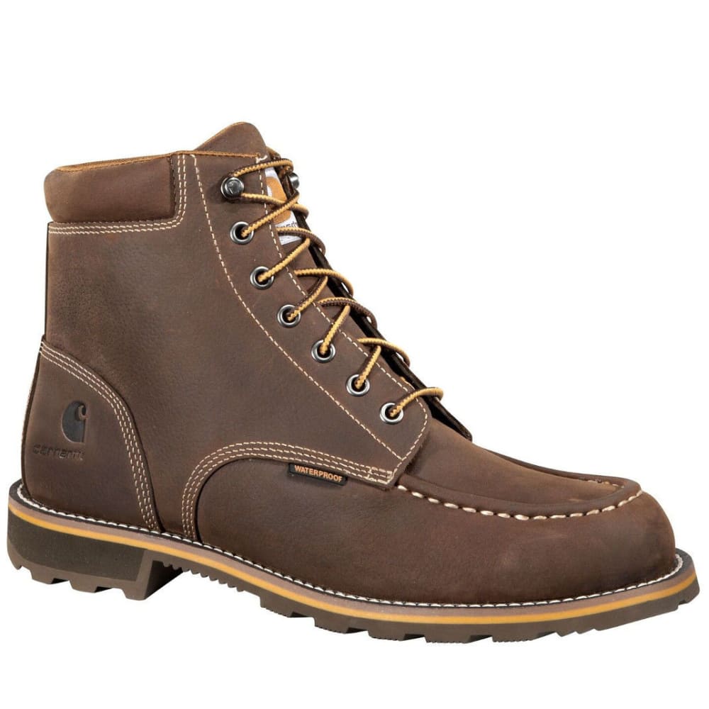 CARHARTT Men's 6-Inch Waterproof Work Boots, Brown 8