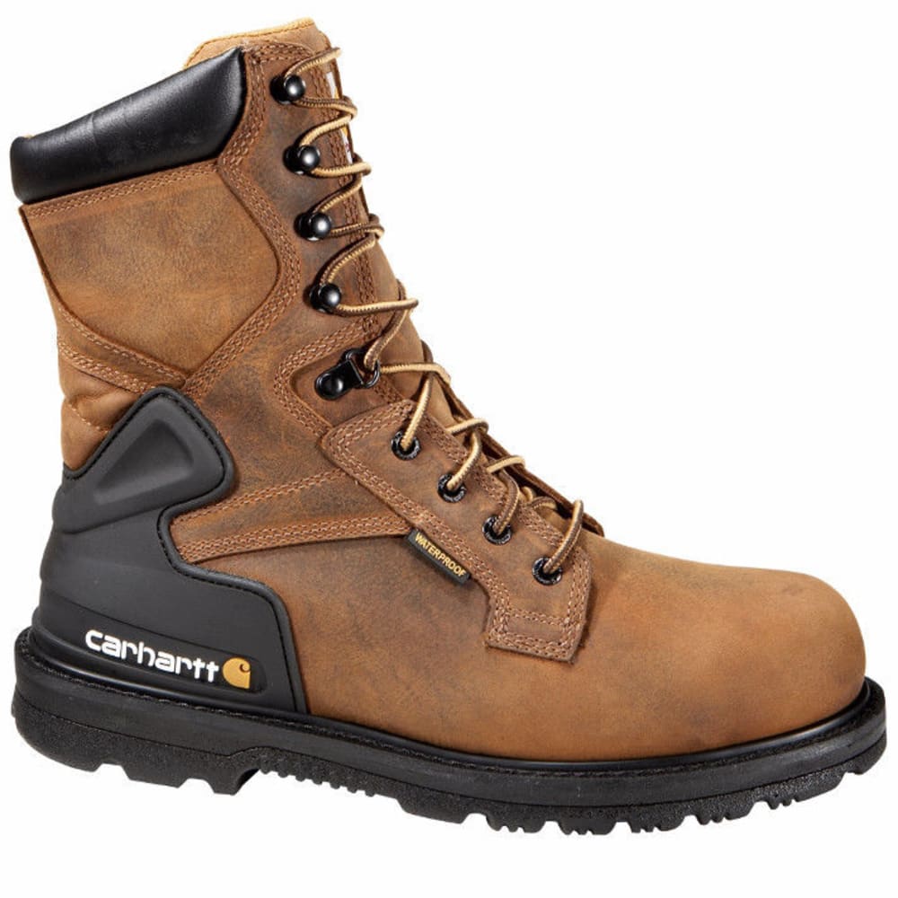 CARHARTT Men's 8-Inch Safety Toe Work Boots, Bison Brown 8