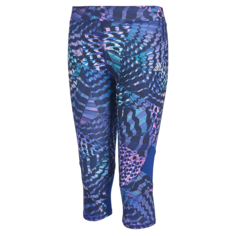 ADIDAS Girls' Alpha Printed Capri Tights 4