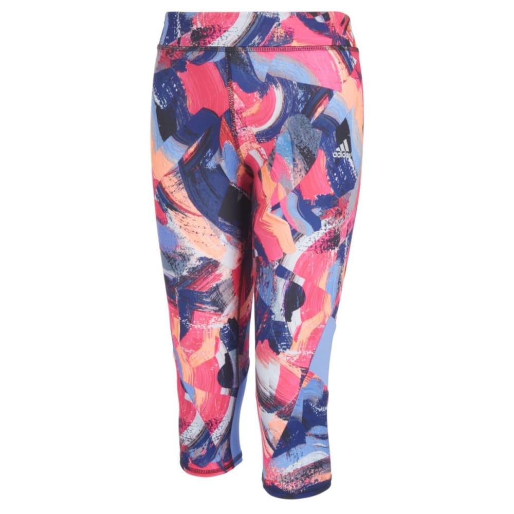 ADIDAS Girls' Alpha Printed Capri Tights 5