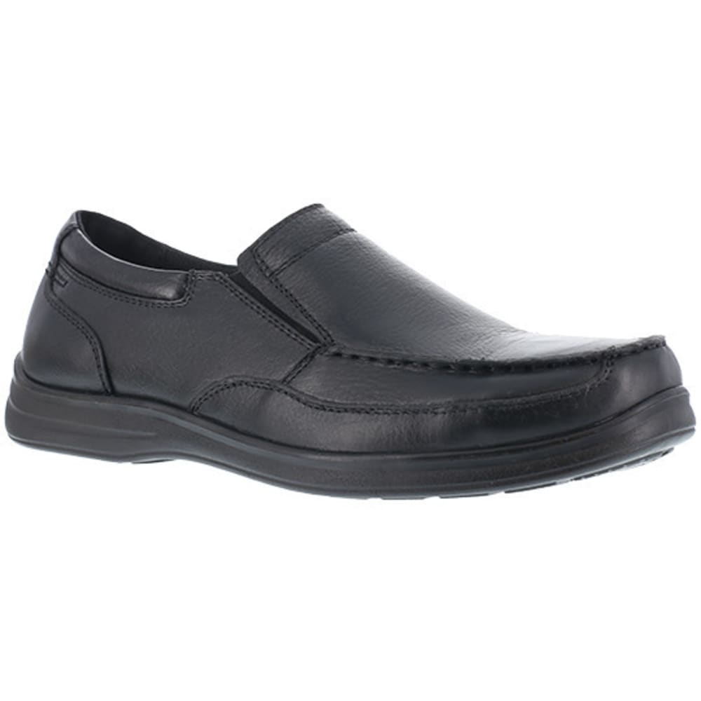 FLORSHEIM WORK Men's Wily Steel Toe Moc Toe Slip On Shoe, Black - Bob’s ...