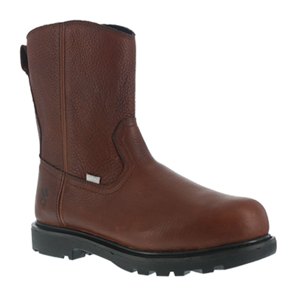 IRON AGE Men's Hauler Composite Toe 10 in. Wellington Flex-Met Boots, Brown 6.5