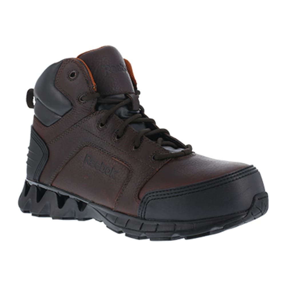 REEBOK WORK Men's ZigKick Work Composite Toe Athletic 6" Boot, Brown 6