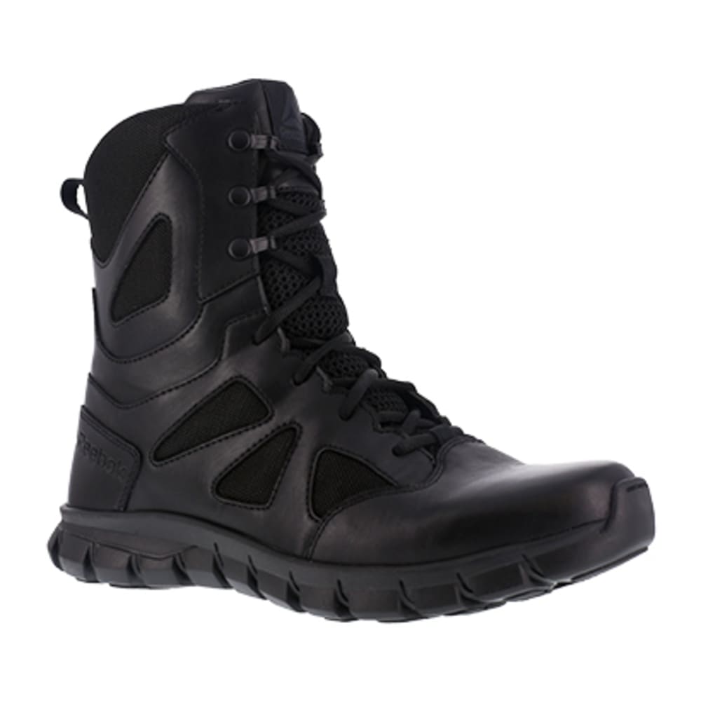 REEBOK WORK Men's Sublite Cushion Tactical Soft Toe 8" Waterproof Tactical Boot, Black 6