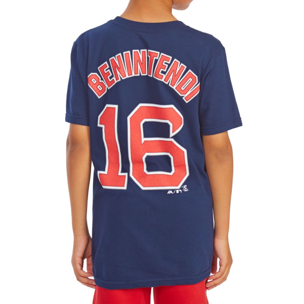 BOSTON RED SOX Big Boys' Andrew Benintendi #16 Name and Number Short-Sleeve Tee S