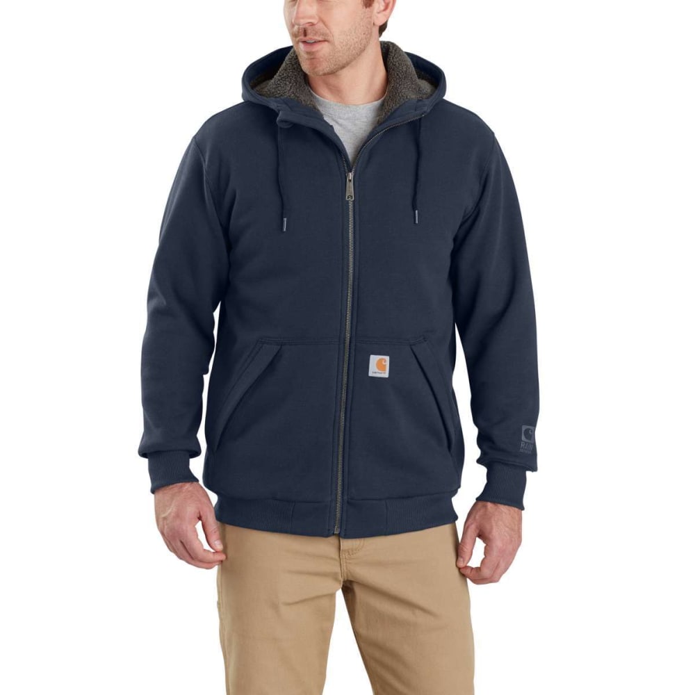 CARHARTT Men's Rain Defender Rockland Sherpa-Lined Full-Zip Hoodie S