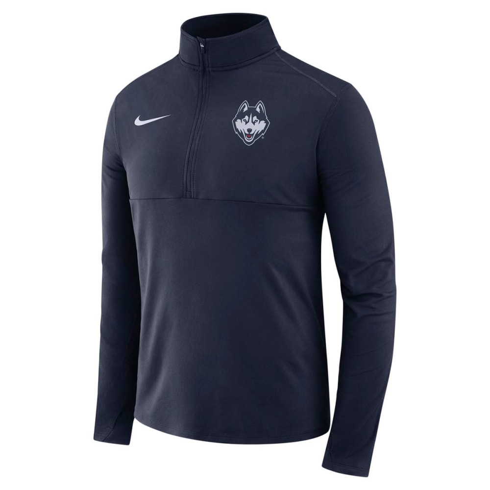 NIKE Men's UConn College ThermaHalf Zip Long-Sleeve Pullover M