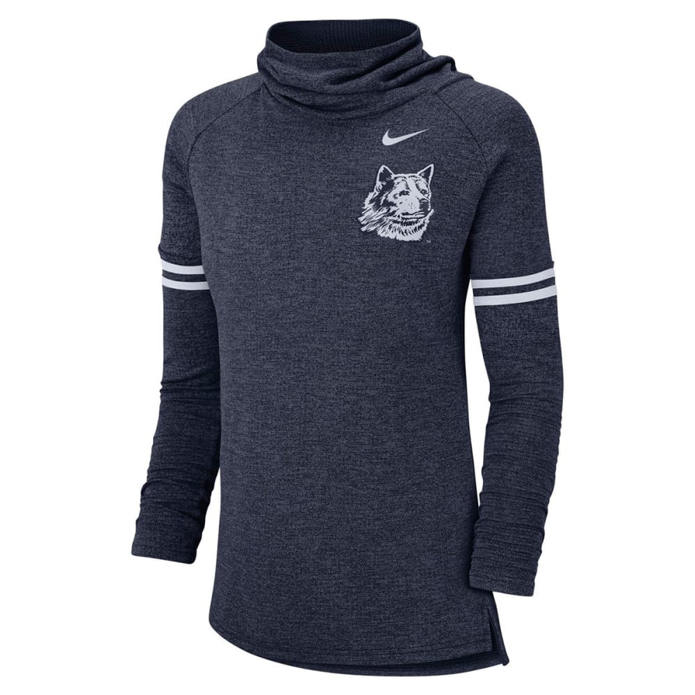 NIKE Women's UConn Funnel Neck Long-Sleeve Top M