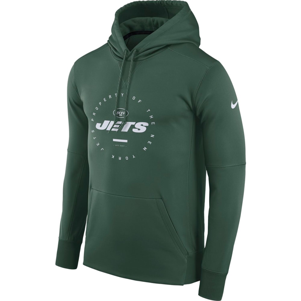 NIKE Men's New York Jets Therma Fleece Pullover Hoodie - Bob’s Stores