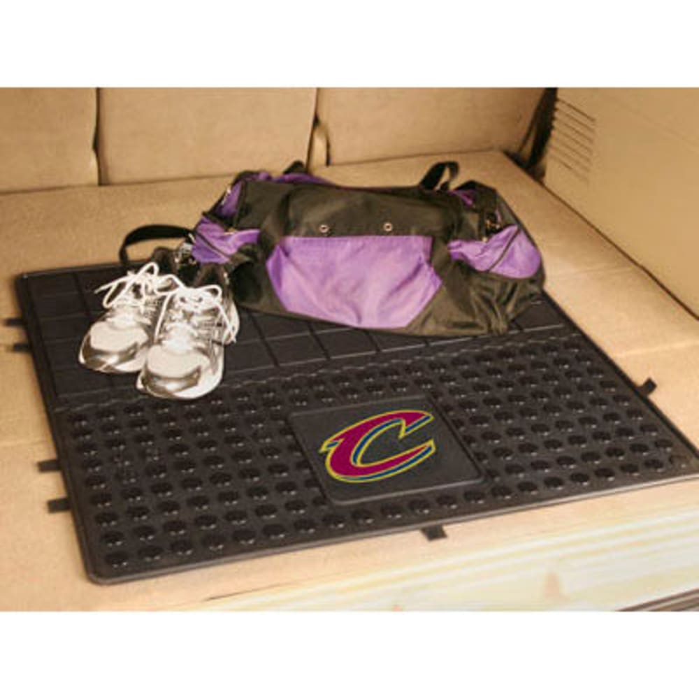FAN MATS Cleveland Cavaliers Heavy Duty Vinyl Cargo Mat, Black ONE SIZE