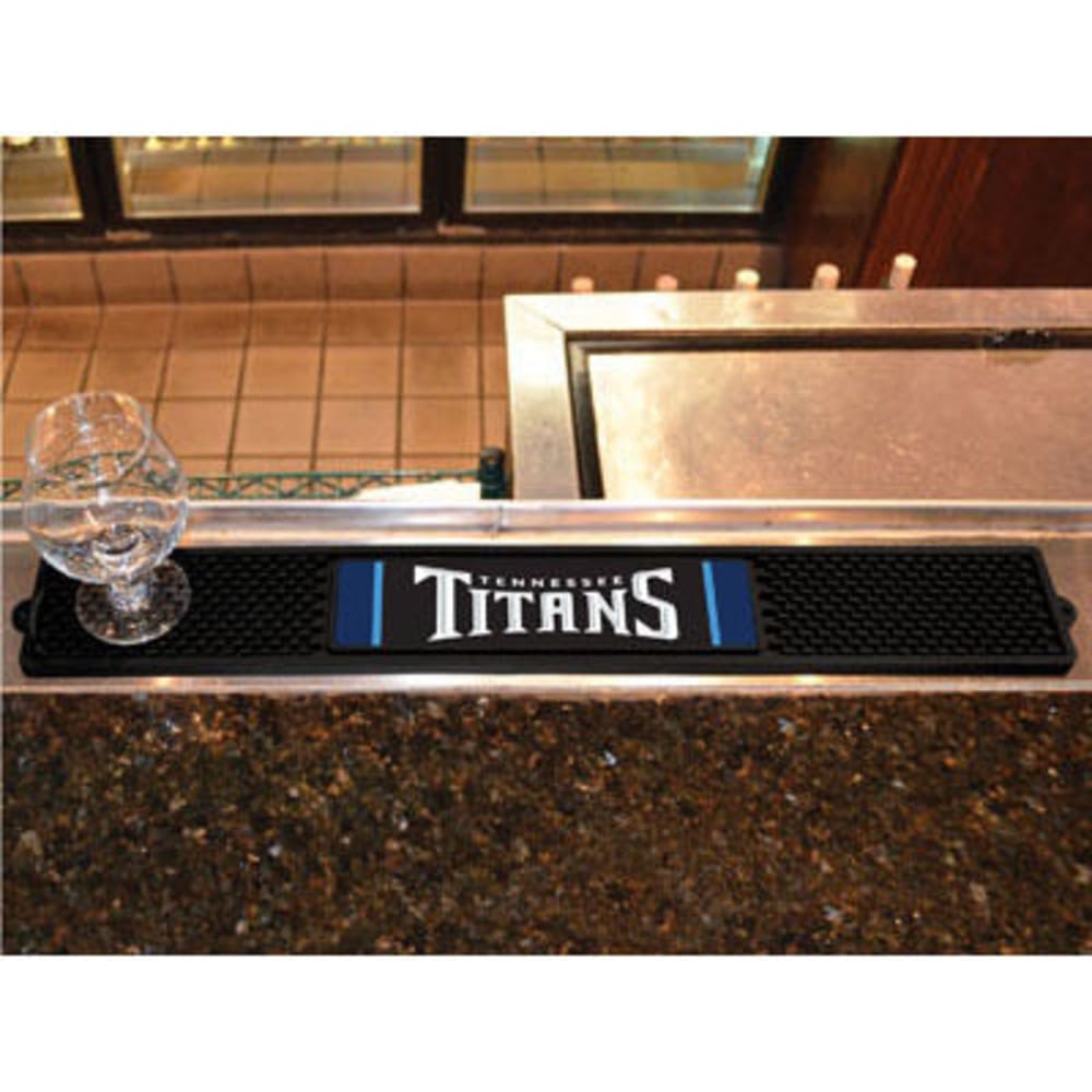 FAN MATS Tennessee Titans Drink Mat, Black ONE SIZE