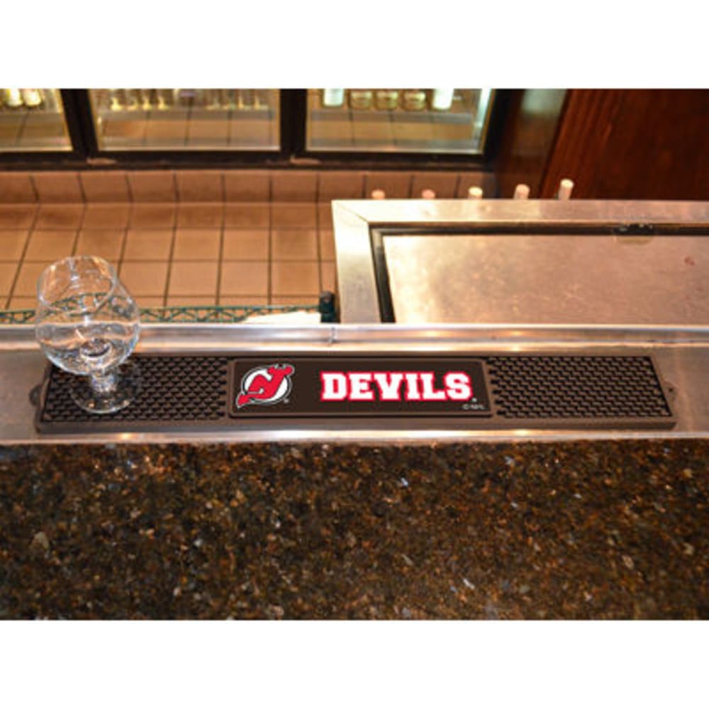 FAN MATS New Jersey Devils Drink Mat, Black ONE SIZE