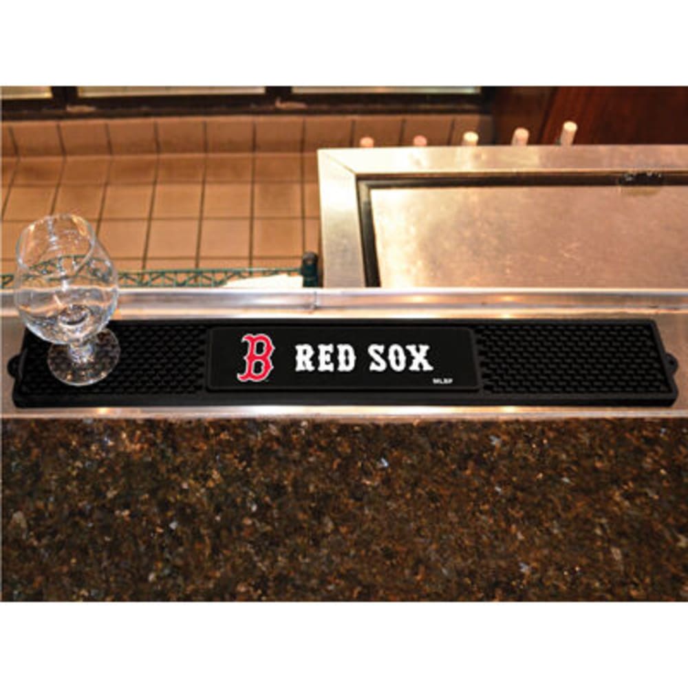 FAN MATS Boston Red Sox Drink Mat, Black ONE SIZE