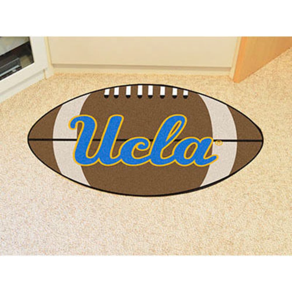 FAN MATS University of California (UCLA) Football Mat, Brown/Blue ONE SIZE