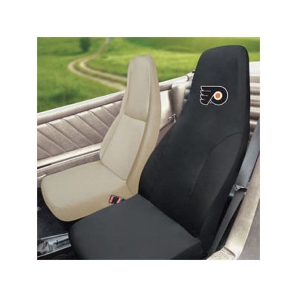 FAN MATS Philadelphia Flyers Seat Cover, Black ONE SIZE