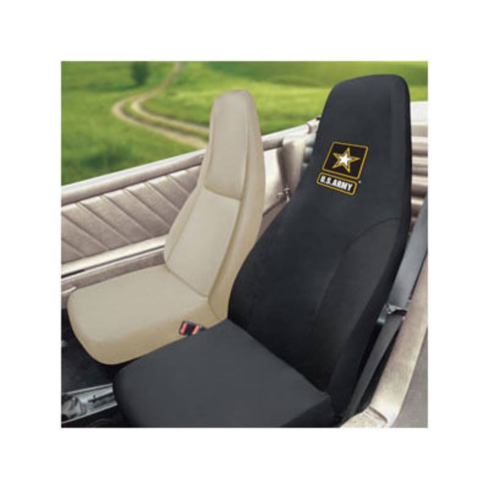 FAN MATS U.S. Army Seat Cover, Black ONE SIZE