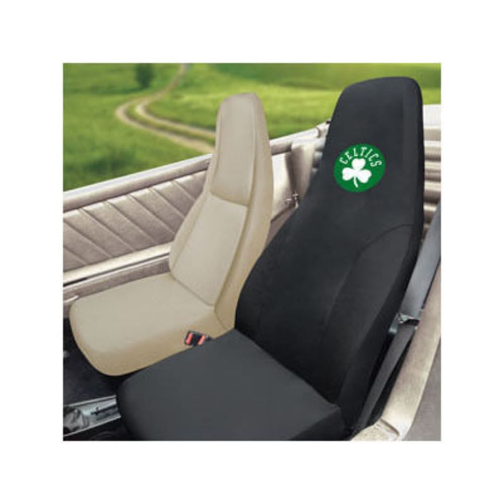 FAN MATS Boston Celtics Seat Cover, Black ONE SIZE