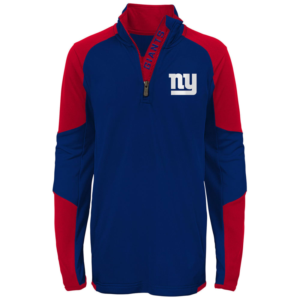 NEW YORK GIANTS Big Boys' Beta 1/4 Zip Pullover XL