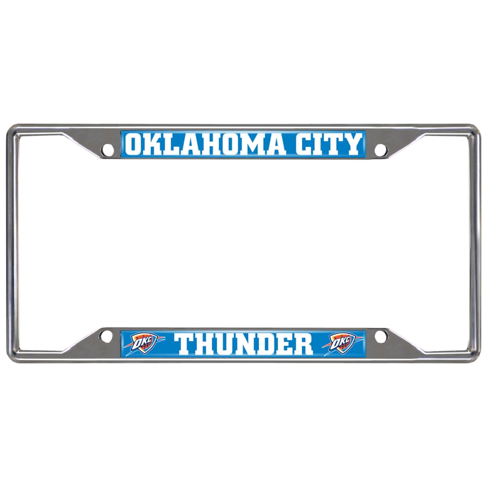 FAN MATS Oklahoma City Thunder License Plate Frame ONE SIZE