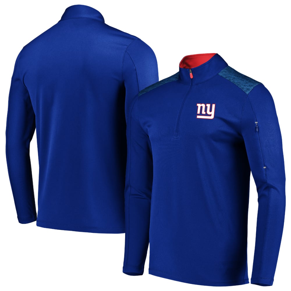 NEW YORK GIANTS Men's Ultra Streak Half Zip Pullover M