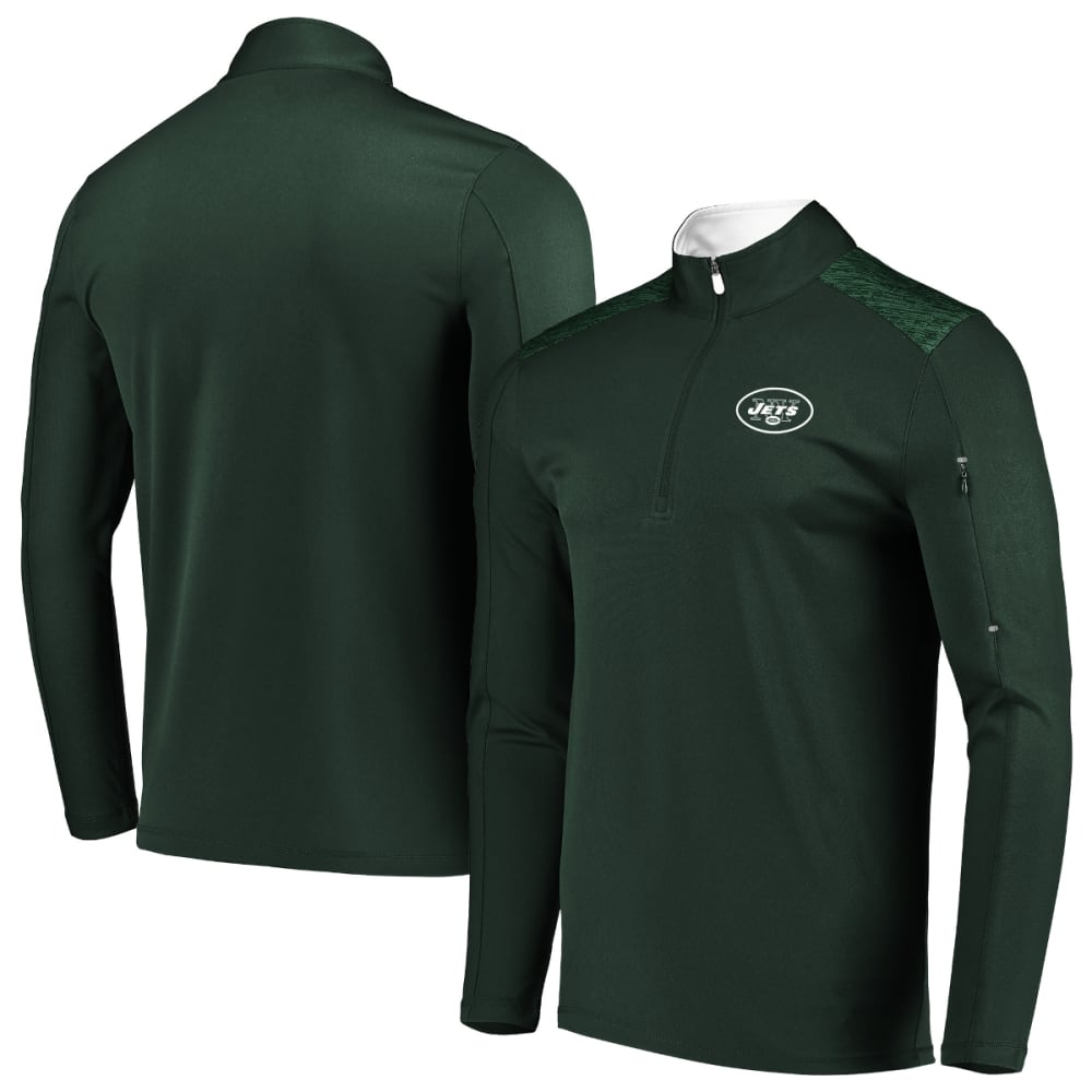 NEW YORK JETS Men's Ultra Streak Half Zip Pullover M