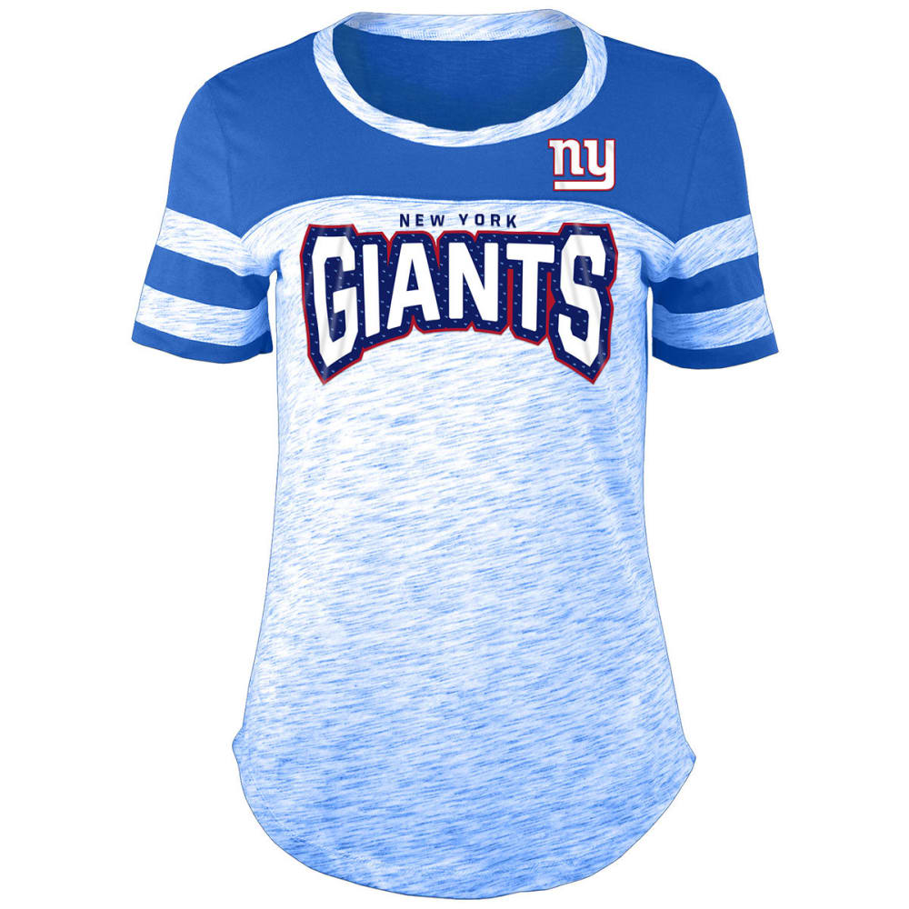 NEW YORK GIANTS Women's Space-Dye Rhinestone Crew Short-Sleeve Tee - Bob's  Stores