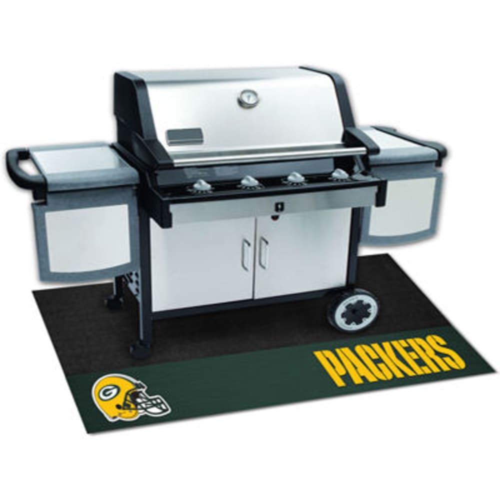 FAN MATS Green Bay Packers Grill Mat, Black/Green ONE SIZE