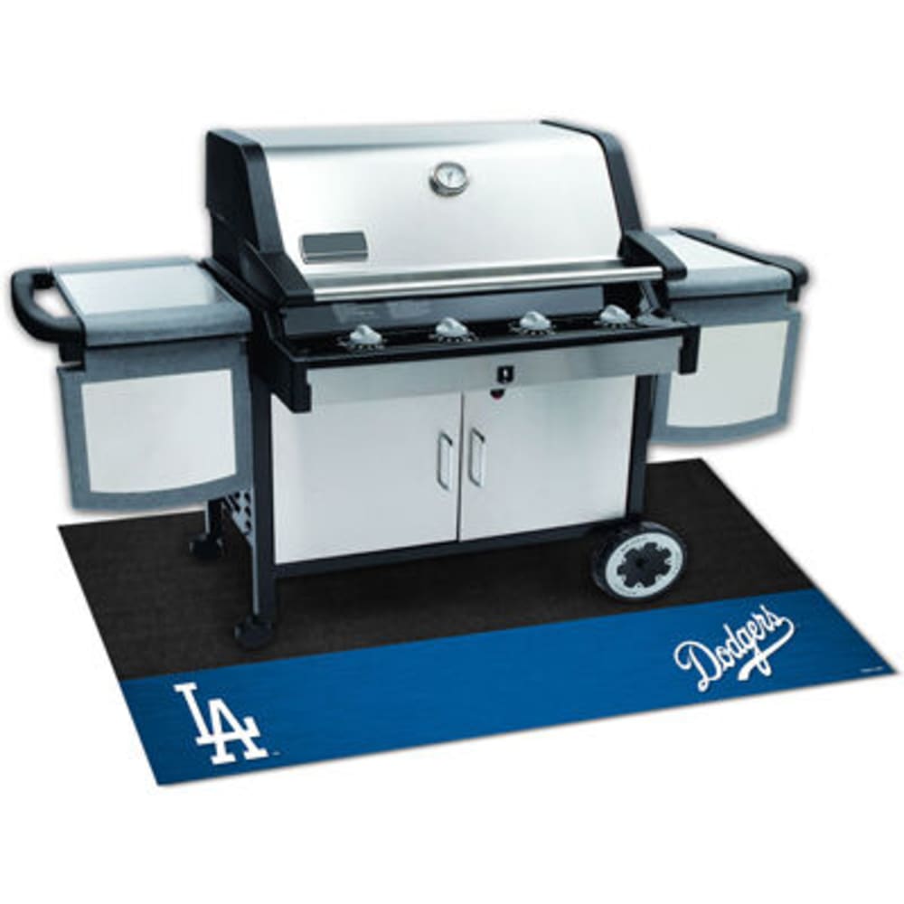 FAN MATS Los Angeles Dodgers Grill Mat, Black/Blue ONE SIZE