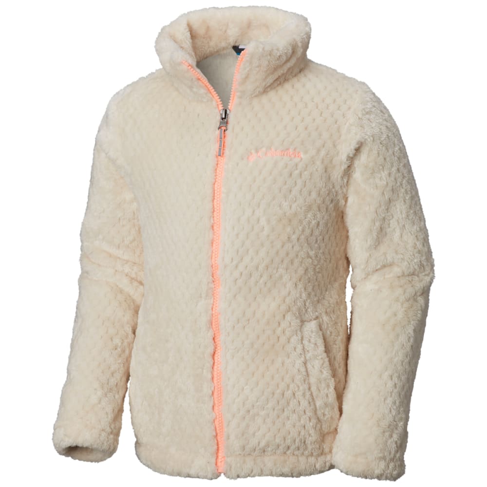 COLUMBIA Big Girls' Fluffy Fleece Full-Zip Jacket XXS