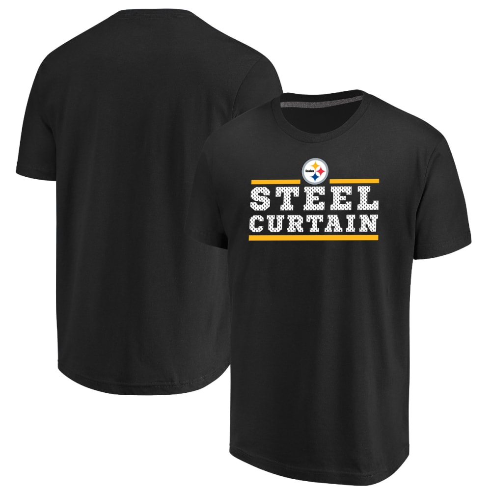 PITTSBURGH STEELERS Men's Safety Blitz Steel Curtain Short-Sleeve Tee M