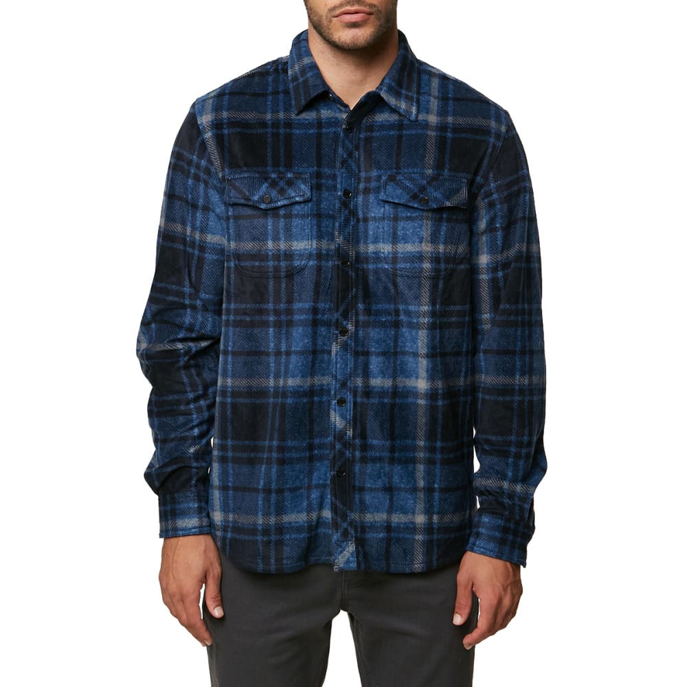 O'NEILL Guys' Glacier Plaid Long-Sleeve Shirt M