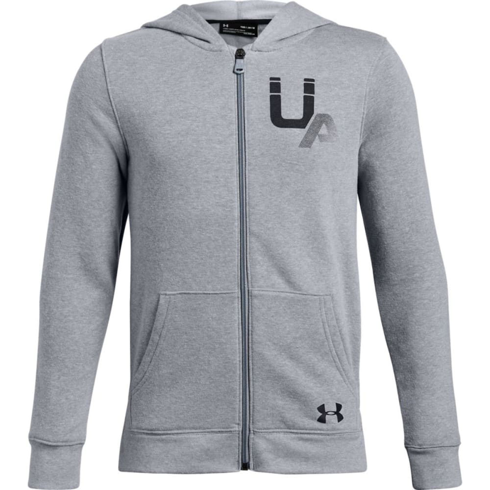 UNDER ARMOUR Big Boys' UA Rival Logo Full-Zip Hoodie S