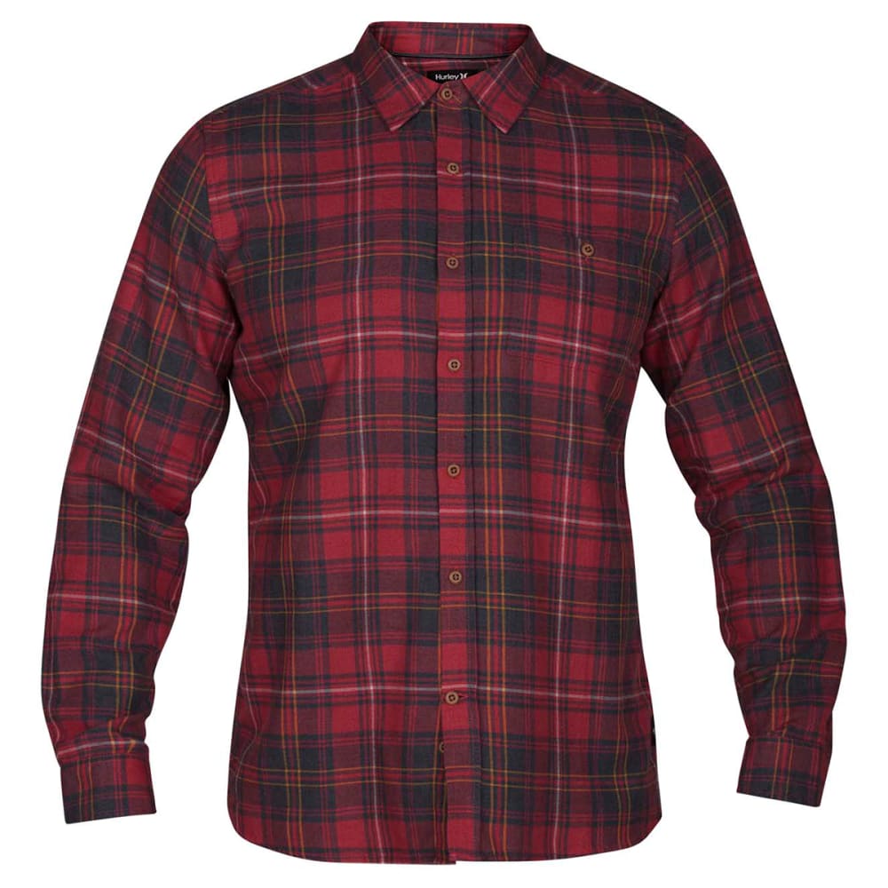 HURLEY Guys' Kurt Long-Sleeve Shirt S