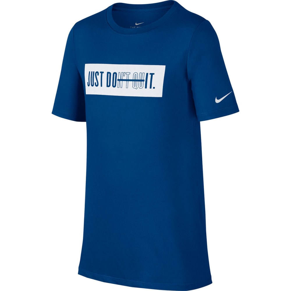 NIKE Big Boys' Dry Just Don't Quit Training Short-Sleeve Tee XS