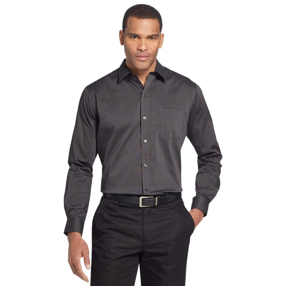 VAN HEUSEN Men's Traveler Performance Stretch No-Iron Long-Sleeve Shirt ...