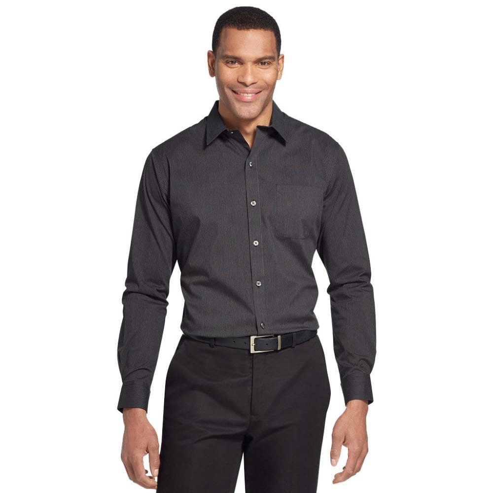 VAN HEUSEN Men's Traveler Performance Stretch No-Iron Long-Sleeve Shirt S