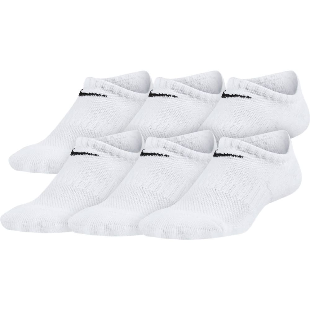 NIKE Boys' Performance Cushioned No-Show Training Socks, 6-Pack S