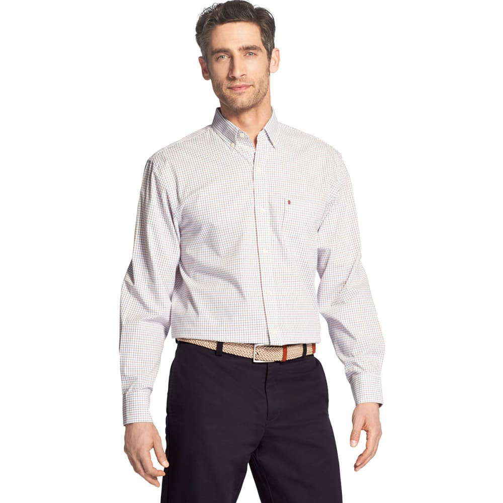 IZOD Men's Essential Premium Woven Long-Sleeve Shirt M