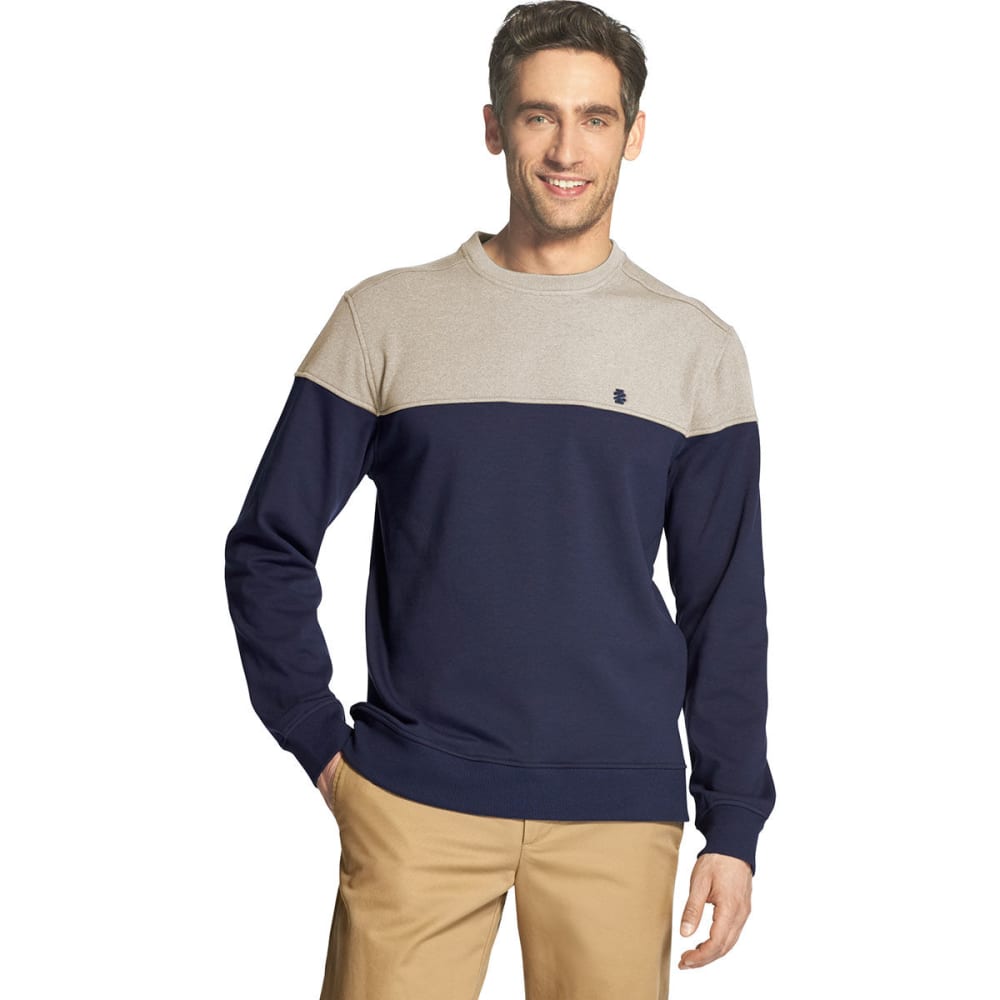 izod sweatshirt fleece crew neck