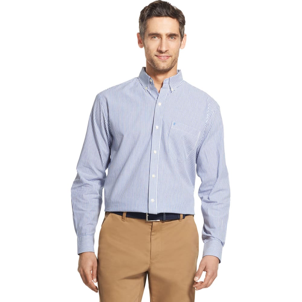 IZOD Men's Essential Woven Long-Sleeve Shirt M