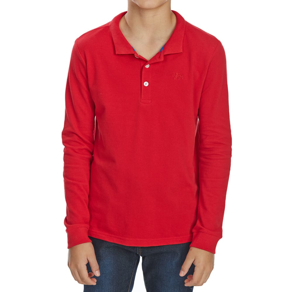 MINOTI Big Boys' Long-Sleeve Polo Shirt 12/13