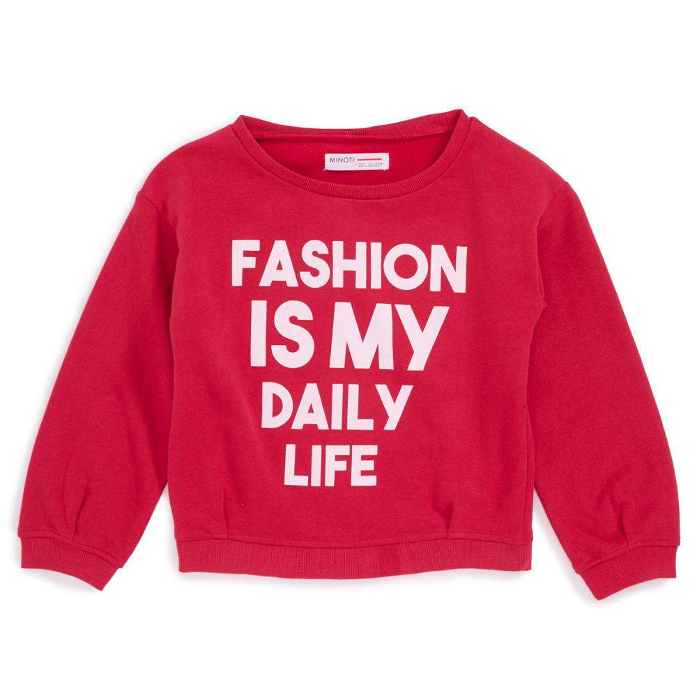 MINOTI Little Girls' Crew Sweatshirt 5-6