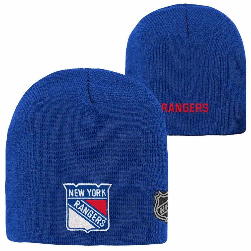 NEW YORK RANGERS Big Kids' Basic Knit Beanie ONE SIZE