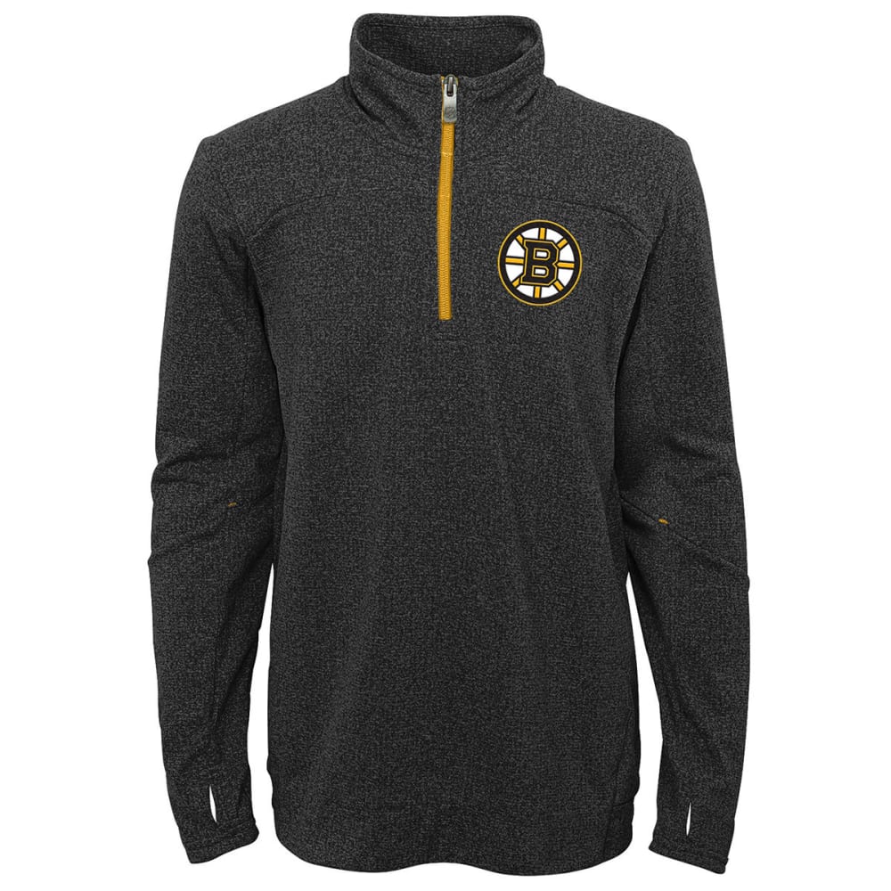 BOSTON BRUINS Big Boys' Polymer Poly 1/4 Zip Pullover M