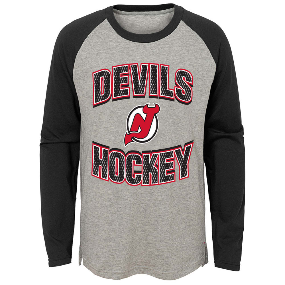 NEW JERSEY DEVILS Big Boys' Assist Long-Sleeve Tee S